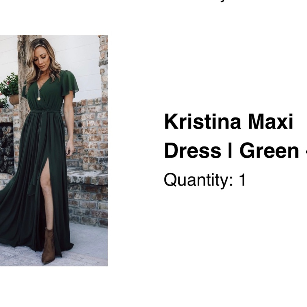 Baltic Born Kristina Maxi Dress. Green, XL